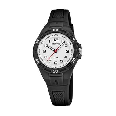 Calypso Orologio Bambino/a Analogico in Gomma Nero Calypso Orologio Bambino/a Analogico in Gomma Nero