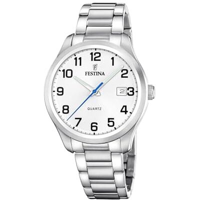 Festina Orologio Uomo Analogico in Acciaio Inossidabile 316l Argentato Festina Orologio Uomo Analogico in Acciaio Inossidabile 316l Argentato