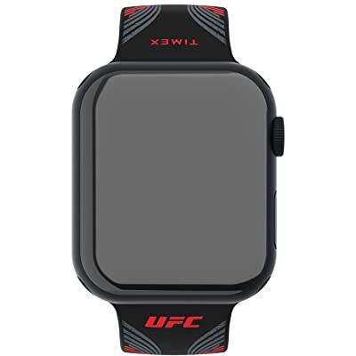 Timex Cinturino UFC compatibile con Apple Watch da 44 mm, 45 mm, 49 mm, nero/Rosso/argento, Taglia unica, Cinghie UFC Timex Cinturino UFC compatibile con Apple Watch da 44 mm, 45 mm, 49 mm, nero/Rosso/argento, Taglia unica, Cinghie UFC