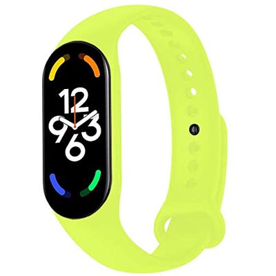 OcioDual Cinturino di Ricambio in Silicone, verde Lime, Compatibile con Xiaomi Band 7 6 5, Compatibile con Amazfit Band 5, Bracciale in Gomma Morbida e Flessibile, Sport Band OcioDual Cinturino di Ricambio in Silicone, verde Lime, Compatibile con Xiaomi Band 7 6 5, Compatibile con Amazfit Band 5, Bracciale in Gomma Morbida e Flessibile, Sport Band