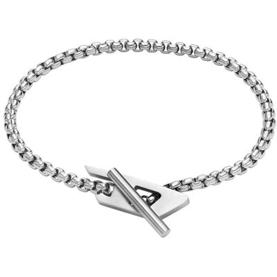 Diesel Bracciale da uomo in acciaio inox, , Length: 185mm, Width: 28mm, Height: 8.5mm, Acciaio inossidabile, Senza Gemstone Diesel Bracciale da uomo in acciaio inox, , Length: 185mm, Width: 28mm, Height: 8.5mm, Acciaio inossidabile, Senza Gemstone