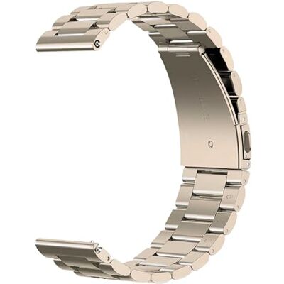 OcioDual Cinturino per Orologio Cinturino in Metallo Acciaio Inossidabile Colore Oro Bianco Cinturino Smartwatch da 22mm Orologio Uomo, Cinturino Orologio, Smartwatch Uomo Universali OcioDual Cinturino per Orologio Cinturino in Metallo Acciaio Inossidabile Colore Oro Bianco Cinturino Smartwatch da 22mm Orologio Uomo, Cinturino Orologio, Smartwatch Uomo Universali