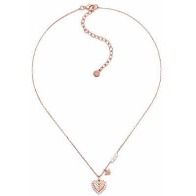 Giorgio Armani Collana da donna in acciaio inossidabile o argento sterling con chiusura a moschettone, Oro brillante Giorgio Armani Collana da donna in acciaio inossidabile o argento sterling con chiusura a moschettone, Oro brillante