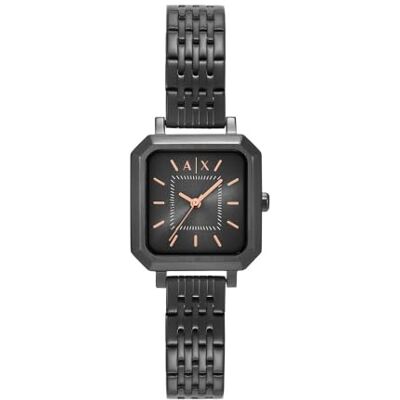 Armani Orologio da donna, Quarzo Movimento a tre lancette e cassa da 27 mm con cinturino in acciaio inossidabile Armani Orologio da donna, Quarzo Movimento a tre lancette e cassa da 27 mm con cinturino in acciaio inossidabile