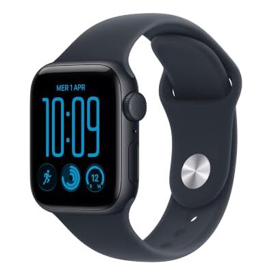 Apple Watch SE 3 GPS 40 mm Smartwatch Cassa in alluminio mezzanotte con Cinturino Sport blu marino M/L Apple Watch SE 3 GPS 40 mm Smartwatch Cassa in alluminio mezzanotte con Cinturino Sport blu marino M/L