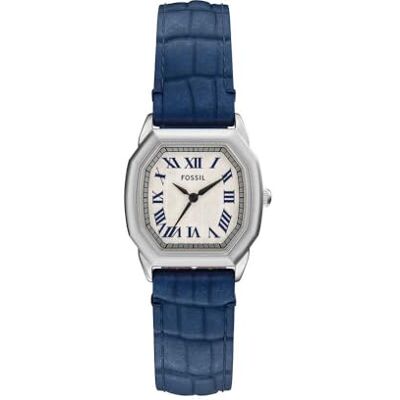 Fossil Orologio Harlow da donna, movimento al quarzo a tre lancette con cinturino in acciaio inossidabile o in pelle Fossil Orologio Harlow da donna, movimento al quarzo a tre lancette con cinturino in acciaio inossidabile o in pelle