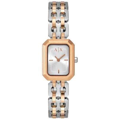 Armani Orologio da donna, Movimento al quarzo a due lancette e cassa da 27 mm con cinturino in acciaio inossidabile Armani Orologio da donna, Movimento al quarzo a due lancette e cassa da 27 mm con cinturino in acciaio inossidabile
