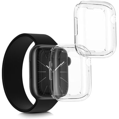 kwmobile Set 2x Custodia Smartwatch Compatibile con Apple 45mm Watch 9 / Watch 8 / Watch 7 (45mm) Cover Case Silicone Protezione Orologio Fitness trasparente kwmobile Set 2x Custodia Smartwatch Compatibile con Apple 45mm Watch 9 / Watch 8 / Watch 7 (45mm) Cover Case Silicone Protezione Orologio Fitness trasparente