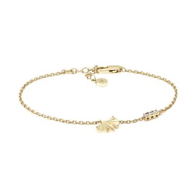 Giorgio Armani Bracciale da donna in acciaio inossidabile o ottone con chiusura a moschettone tono oro Giorgio Armani Bracciale da donna in acciaio inossidabile o ottone con chiusura a moschettone tono oro