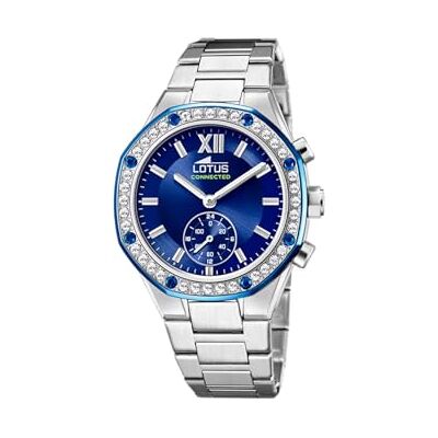 Lotus Orologio Smart Donna Vetro Minerale, Impermeabile 5 ATM, Controllo Musica, Contapassi, Notifica e Rifiuta Chiamate 18924/2 Lotus Orologio Smart Donna Vetro Minerale, Impermeabile 5 ATM, Controllo Musica, Contapassi, Notifica e Rifiuta Chiamate 18924/2