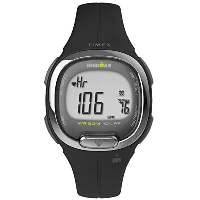 Timex Orologio da donna Ironman Transit da 33 mm, cinturino in due pezzi in resina nera, quadrante digitale, cassa nera Timex Orologio da donna Ironman Transit da 33 mm, cinturino in due pezzi in resina nera, quadrante digitale, cassa nera