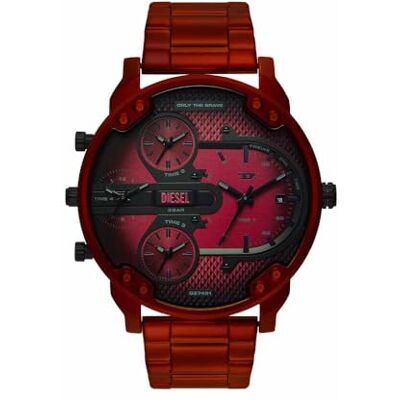 Diesel Orologio Mr. Daddy da uomo, Movimento multifunzionale al quarzo a tre lancette con cinturino in acciaio inossidabile Diesel Orologio Mr. Daddy da uomo, Movimento multifunzionale al quarzo a tre lancette con cinturino in acciaio inossidabile