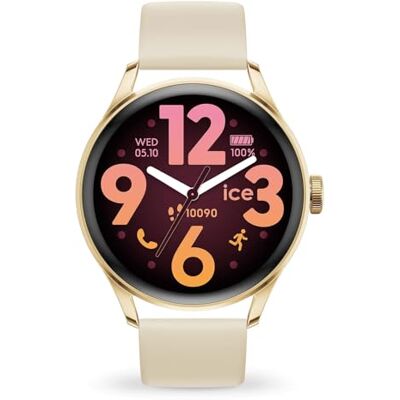 ICE smart 3.0-1.2 Gold Beige AMOLED GPS Orologio connesso rotondo oro da Donna con Cinturino in silicone (1.20 pollici) ICE smart 3.0-1.2 Gold Beige AMOLED GPS Orologio connesso rotondo oro da Donna con Cinturino in silicone (1.20 pollici)
