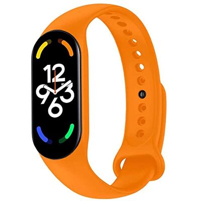 OcioDual Cinturino di Ricambio in Silicone, Arancione Ufficiale, Compatibile con Xiaomi Band 7 6 5, Compatibile con Amazfit Band 5, Bracciale in Gomma Morbida e Flessibile, Sport Band OcioDual Cinturino di Ricambio in Silicone, Arancione Ufficiale, Compatibile con Xiaomi Band 7 6 5, Compatibile con Amazfit Band 5, Bracciale in Gomma Morbida e Flessibile, Sport Band
