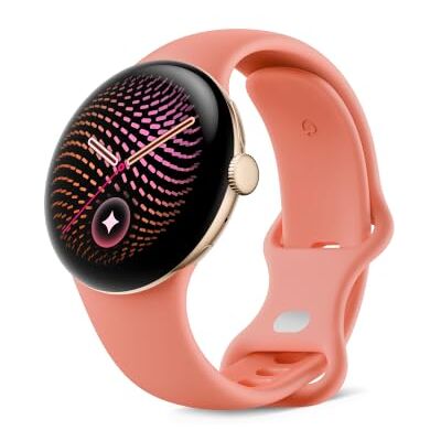 Google Pixel Watch 5 (41mm) Smartwatch Oro/Cinturino Rosa Opaco, LTE Google Pixel Watch 5 (41mm) Smartwatch Oro/Cinturino Rosa Opaco, LTE