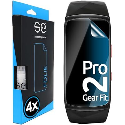 smart engineered 3D Pellicola protettiva per schermo per Samsung Gear Fit 2 Pro [4 pezzi Transparente, Case-friendly, Non Vetro Temperato ma Pellicola Protettiva TPU smart engineered 3D Pellicola protettiva per schermo per Samsung Gear Fit 2 Pro [4 pezzi Transparente, Case-friendly, Non Vetro Temperato ma Pellicola Protettiva TPU