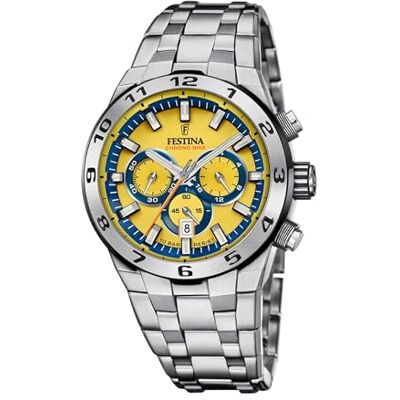 Festina Orologio Uomo in Acciaio Inossidabile 316l Argentato F20670/4 Festina Orologio Uomo in Acciaio Inossidabile 316l Argentato F20670/4