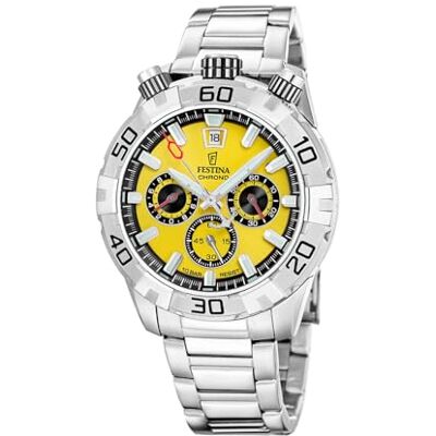 Festina Orologio Uomo Cronografo in Acciaio Inossidabile 316L Festina Orologio Uomo Cronografo in Acciaio Inossidabile 316L