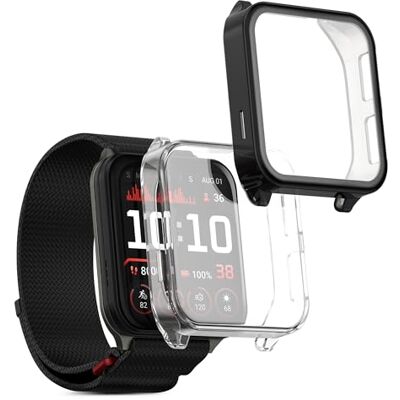 kwmobile Set 2x Custodia Smartwatch Compatibile con Garmin Venu X1 Cover Case Silicone Protezione Orologio Fitness trasparente/nero kwmobile Set 2x Custodia Smartwatch Compatibile con Garmin Venu X1 Cover Case Silicone Protezione Orologio Fitness trasparente/nero