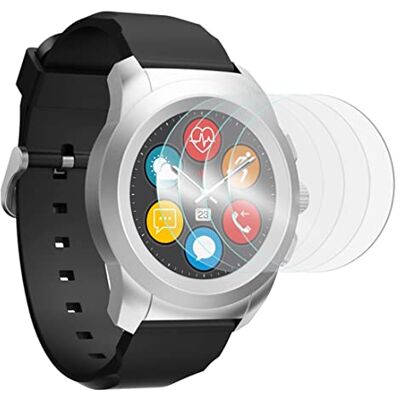KARYLAX Set di 4 pellicole proteggi schermo per smartwatch in vetro Nano flessibile, infrangibile, durezza 9H, ultra sottile, 0,2 mm e 100% trasparente, per MyKronoz ZeTime Regular KARYLAX Set di 4 pellicole proteggi schermo per smartwatch in vetro Nano flessibile, infrangibile, durezza 9H, ultra sottile, 0,2 mm e 100% trasparente, per MyKronoz ZeTime Regular