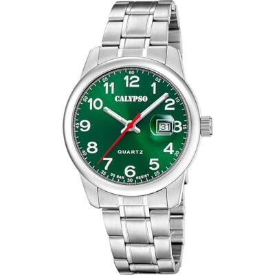 Calypso Orologio Uomo Analogico in Acciaio Inossidabile 316l Argentato Calypso Orologio Uomo Analogico in Acciaio Inossidabile 316l Argentato