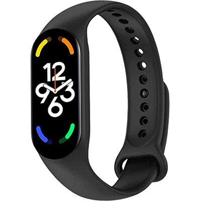 OcioDual Cinturino di Ricambio in Silicone, Nero, Compatibile con Xiaomi Band 7 6 5, Compatibile con Amazfit Band 5, Bracciale in Gomma Morbida e Flessibile, Sport Band OcioDual Cinturino di Ricambio in Silicone, Nero, Compatibile con Xiaomi Band 7 6 5, Compatibile con Amazfit Band 5, Bracciale in Gomma Morbida e Flessibile, Sport Band