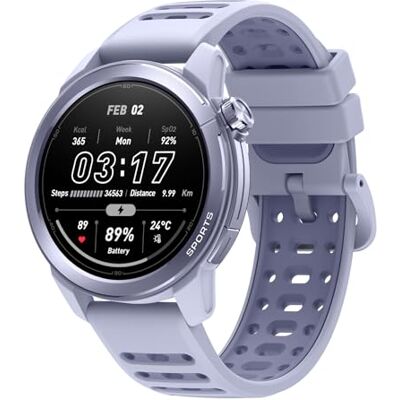 Mibro GS Active 2 Smartwatch Uomo Donna per Corsa, GPS, 5ATM, Viola Chiaro Mibro GS Active 2 Smartwatch Uomo Donna per Corsa, GPS, 5ATM, Viola Chiaro
