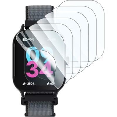 KARYLAX 6 Pezzi Pellicola Protettiva Antigraffio 100% Trasparente Compatibile per DECATHLON Smartwatch sportivo GPS Fit100 M KARYLAX 6 Pezzi Pellicola Protettiva Antigraffio 100% Trasparente Compatibile per DECATHLON Smartwatch sportivo GPS Fit100 M