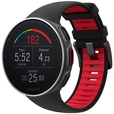 Polar Vantage V Titan Sportwatch per Allenamenti Multisport e Triathlon, con GPS, Impermeabile, Nero/Rosso Polar Vantage V Titan Sportwatch per Allenamenti Multisport e Triathlon, con GPS, Impermeabile, Nero/Rosso