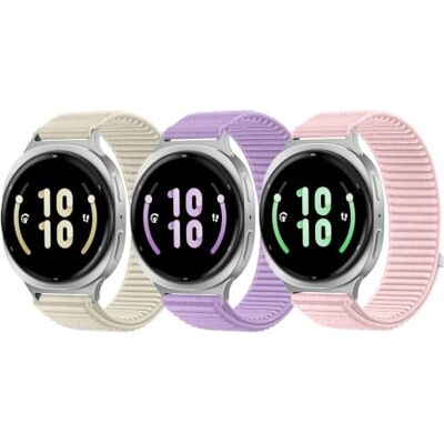 TiMOVO 3 Elastici Compatibili con Samsung Galaxy Watch 9 40/44mm Cinturino Sportivo in Nylon Compatibile con Samsung Galaxy Watch 8 Classic 46mm, Cinturino di Ricambio Morbido per donna uomo TiMOVO 3 Elastici Compatibili con Samsung Galaxy Watch 9 40/44mm Cinturino Sportivo in Nylon Compatibile con Samsung Galaxy Watch 8 Classic 46mm, Cinturino di Ricambio Morbido per donna uomo