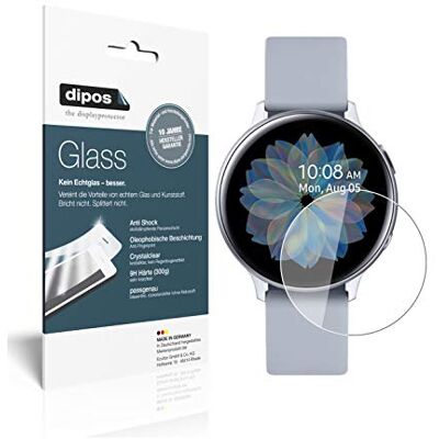 dipos 2x Pellicola Protettiva 9H per Samsung Galaxy Watch Active 2 44mm dipos 2x Pellicola Protettiva 9H per Samsung Galaxy Watch Active 2 44mm
