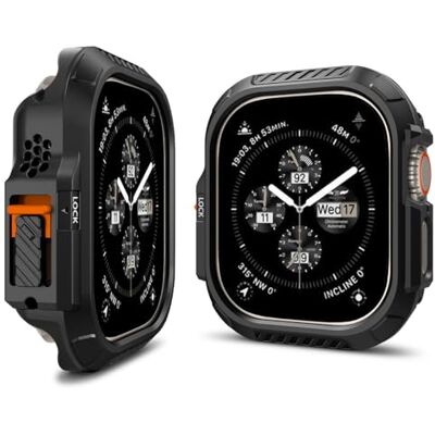 Spigen Cover Lock Fit Compatibile con Apple Watch Ultra 3 49mm (2025) e Apple Watch Ultra 2/1 Nero Spigen Cover Lock Fit Compatibile con Apple Watch Ultra 3 49mm (2025) e Apple Watch Ultra 2/1 Nero