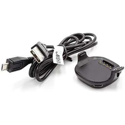 vhbw stazione di ricarica USB compatibile con Garmin Forerunner 15, 10 smartwatch Docking station con cavo di ricarica nero vhbw stazione di ricarica USB compatibile con Garmin Forerunner 15, 10 smartwatch Docking station con cavo di ricarica nero