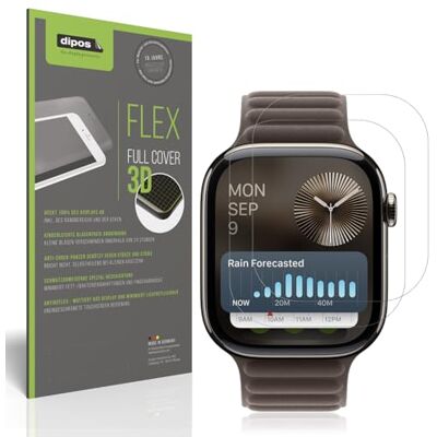 dipos FLEX 2x Pellicola Protettiva opaca per Apple Watch Series 10 (46mm) dipos FLEX 2x Pellicola Protettiva opaca per Apple Watch Series 10 (46mm)