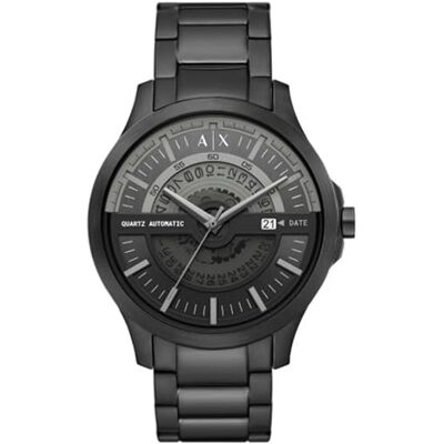 Armani Orologio per uomo, movimento tre lancette al quarzo e cassa da 46 mm con cinturino in acciaio Armani Orologio per uomo, movimento tre lancette al quarzo e cassa da 46 mm con cinturino in acciaio