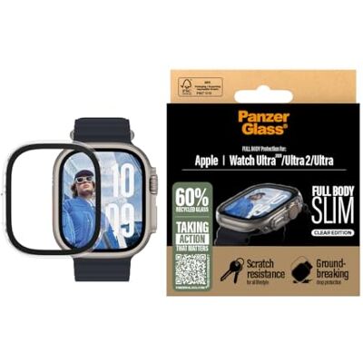 PanzerGlass SNAPPIE Pellicola protettiva integrale per Apple Watch Ultra 2024, copertura completa dello schermo e del telaio, protezione da cadute/urti/graffi, facile installazione a scatto, PanzerGlass SNAPPIE Pellicola protettiva integrale per Apple Watch Ultra 2024, copertura completa dello schermo e del telaio, protezione da cadute/urti/graffi, facile installazione a scatto,