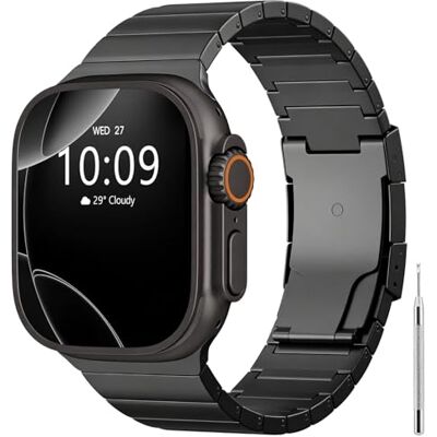 TiMOVO Cinturino in Titanio Compatibile con Apple Watch Ultra 3/2/1 49mm TiMOVO Cinturino in Titanio Compatibile con Apple Watch Ultra 3/2/1 49mm