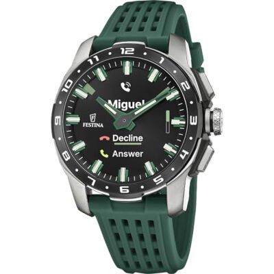 Festina Smartwatch Uomo Ibrido Connected Full D Caucciù Verde Festina Smartwatch Uomo Ibrido Connected Full D Caucciù Verde