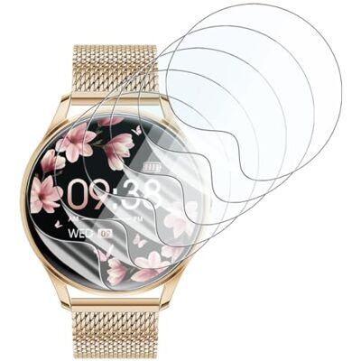 KARYLAX 6 pellicole protettive per schermo antigraffio, 100% trasparente, compatibile con TAOLOON Smart Watch da donna 1,27 KARYLAX 6 pellicole protettive per schermo antigraffio, 100% trasparente, compatibile con TAOLOON Smart Watch da donna 1,27