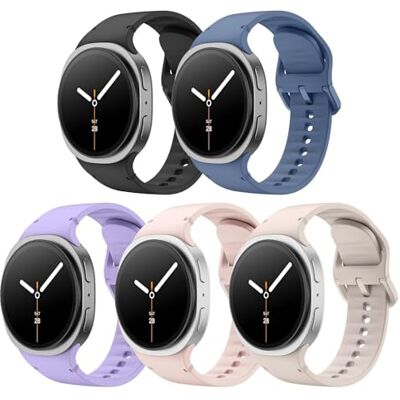 MoKo 5 Pack Cinturino Sportivo per Samsung Galaxy Watch 8 40mm 44mm/Galaxy Watch 8 Classic 46mm, Cinturino di Ricambio in Morbido Silicone per Uomo Donna, M/L, Multicolore C MoKo 5 Pack Cinturino Sportivo per Samsung Galaxy Watch 8 40mm 44mm/Galaxy Watch 8 Classic 46mm, Cinturino di Ricambio in Morbido Silicone per Uomo Donna, M/L, Multicolore C