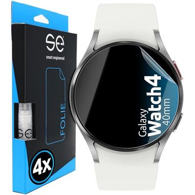 smart engineered 3D Pellicola protettiva per schermo per Samsung Galaxy Watch 4 (40mm) [4 pezzi Transparente, Case-friendly, Non Vetro Temperato ma Pellicola Protettiva TPU smart engineered 3D Pellicola protettiva per schermo per Samsung Galaxy Watch 4 (40mm) [4 pezzi Transparente, Case-friendly, Non Vetro Temperato ma Pellicola Protettiva TPU