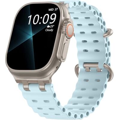 TiMOVO Cinturino Compatibile con Apple Watch Ultra 3/2/1 49mm, Blu Ghiaccio TiMOVO Cinturino Compatibile con Apple Watch Ultra 3/2/1 49mm, Blu Ghiaccio