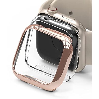Ringke Slim per Cover Apple Watch 9/8 / 7 45mm Clear & Chrome Rose Gold Ringke Slim per Cover Apple Watch 9/8 / 7 45mm Clear & Chrome Rose Gold
