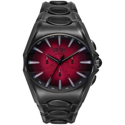 Diesel D Curve Orologio Uomo, Movimento Cronografo al Quarzo con cinturino in acciaio inossidabile pelle o silicone Diesel D Curve Orologio Uomo, Movimento Cronografo al Quarzo con cinturino in acciaio inossidabile pelle o silicone