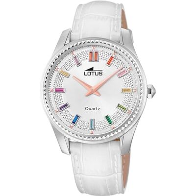 Lotus Orologio Donna Analogico in Pelle Bianco Lotus Orologio Donna Analogico in Pelle Bianco