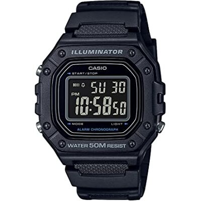Casio Orologio sportivo, resina, nero Casio Orologio sportivo, resina, nero