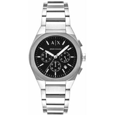 Armani Orologio da uomo, Movimento cronografo al quarzo e cassa da 42 mm con cinturino in acciaio inossidabile Armani Orologio da uomo, Movimento cronografo al quarzo e cassa da 42 mm con cinturino in acciaio inossidabile