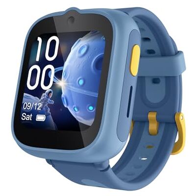 TCL MOVETIME – Smartwatch per bambini con videochiamate 4G, tracciamento GPS dual‑band L1+L5, batteria da 2,5 giorni e resistenza IP68 + 2ATM per avventure sicure, Blu, senza SIM TCL MOVETIME – Smartwatch per bambini con videochiamate 4G, tracciamento GPS dual‑band L1+L5, batteria da 2,5 giorni e resistenza IP68 + 2ATM per avventure sicure, Blu, senza SIM