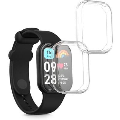 kwmobile Set 2x Custodia Smartwatch Compatibile con Xiaomi Smart Band 8 Pro/Smart Band 9 Pro Cover Case Silicone Protezione Orologio Fitness trasparente kwmobile Set 2x Custodia Smartwatch Compatibile con Xiaomi Smart Band 8 Pro/Smart Band 9 Pro Cover Case Silicone Protezione Orologio Fitness trasparente