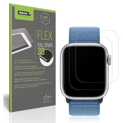 dipos FLEX 2x Pellicola Protettiva opaca per Apple Watch Series 9 41mm dipos FLEX 2x Pellicola Protettiva opaca per Apple Watch Series 9 41mm